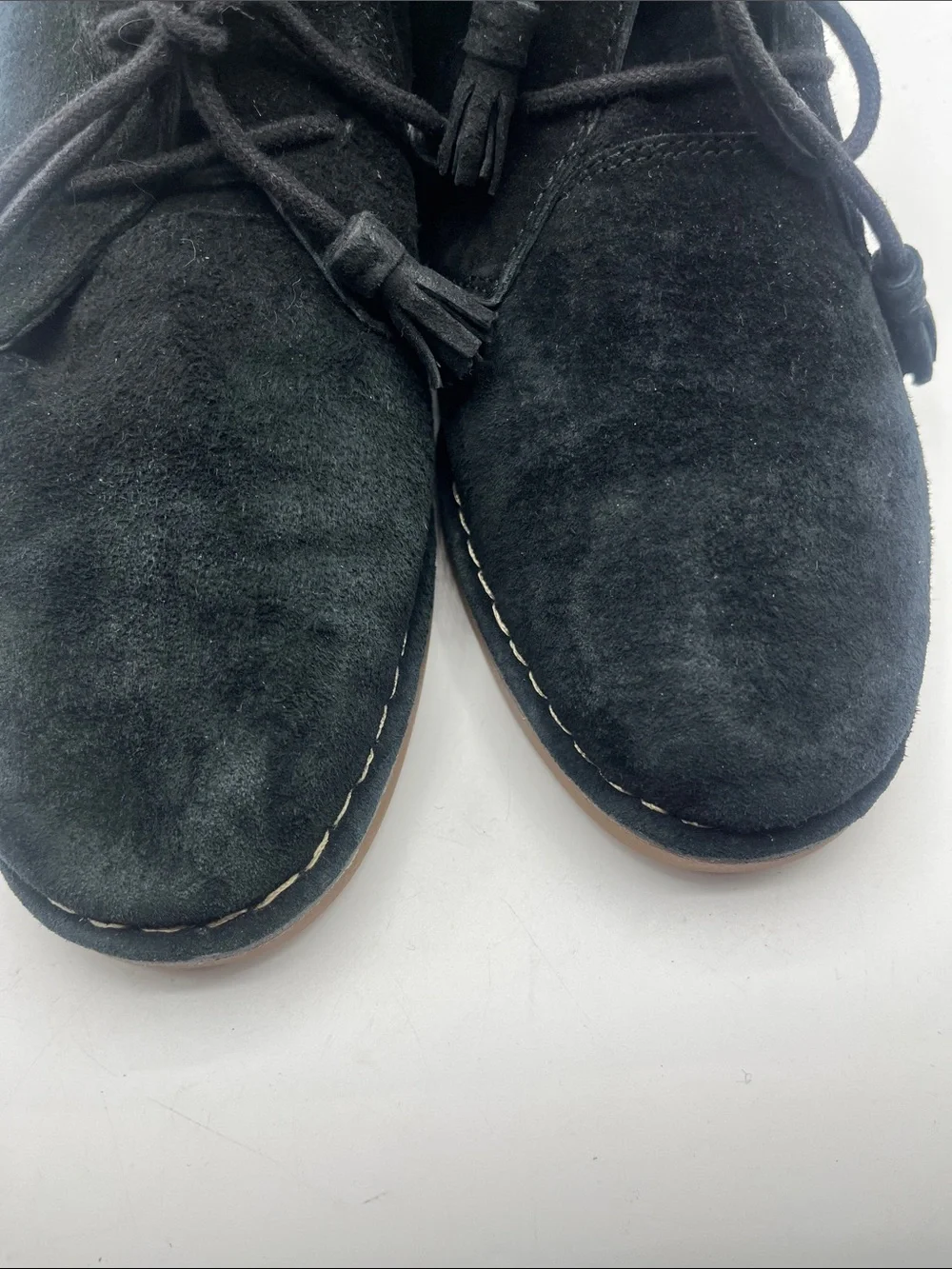 Hush Puppies Black Suede Ankle Shoes/ Boots